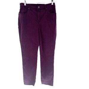 NEW CHICO'S So Slimming Super Soft Girlfriend Ankle Jeans Women's 8 Boysenberry